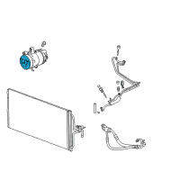 OEM 2007 Chevrolet Malibu Clutch & Pulley Diagram - 22692378