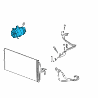 OEM 2006 Chevrolet Malibu Compressor Diagram - 89019341