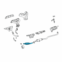 OEM 1999 Toyota Corolla Converter Diagram - 17460-0D030