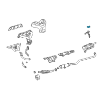 OEM 1999 Toyota Corolla Muffler & Pipe Support Diagram - 17562-0D010