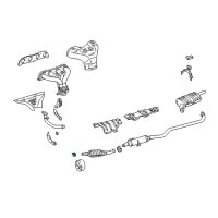 OEM Toyota Front Pipe Clamp Diagram - 90080-46225