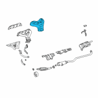 OEM 2002 Toyota Corolla Heat Shield Diagram - 17167-22010