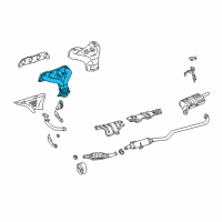 OEM 1999 Toyota Corolla Exhaust Manifold Diagram - 17104-22010