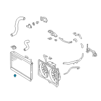 OEM 1990 Toyota Camry Radiator Assembly Lower Support Diagram - 16535-74030