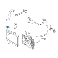 OEM 2003 Lexus LS430 Support, Radiator, Upper Diagram - 16505-50090