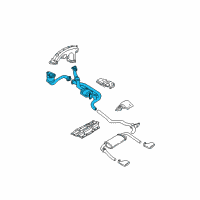 OEM 1996 Pontiac Firebird Oxidation Catalytic Converter Assembly (W/ Exhaust Pipe) Diagram - 12560407