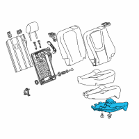 OEM 2013 Chevrolet Volt Seat Cushion Pad Diagram - 20941983