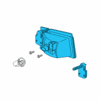OEM 2005 Saturn Vue Fog Lamp Assembly Diagram - 22707468