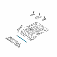 OEM Ford Transit Connect Front Floor Pan Brace Diagram - DT1Z-6111248-B