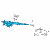 OEM 1996 Honda Civic Column Assembly, Steering Diagram - 53200-S01-A02