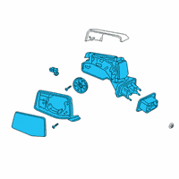 OEM 2019 GMC Sierra 1500 Mirror Assembly Diagram - 84823213