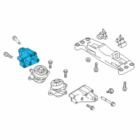 OEM 2011 Hyundai Genesis Engine Support Bracket, Right Diagram - 21815-3M350