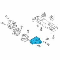 OEM Hyundai Genesis Engine Support Bracket, Left Diagram - 21815-3M300