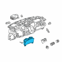 OEM Cadillac Escalade ESV Instrument Cluster Assembly Diagram - 22949866