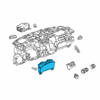 OEM 2017 GMC Sierra 3500 HD Instrument Cluster Assembly Diagram - 22949866