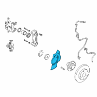 OEM 2007 Hyundai Tucson Cover-Front Brake Disc Dust RH Diagram - 51756-0Z000--DS