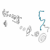 OEM Kia Sportage Sensor Assembly-Abs Front Wheel Diagram - 956701F310