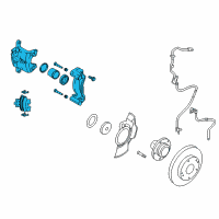 OEM 2008 Kia Sportage Front Brake Assembly, Left Diagram - 581102E500