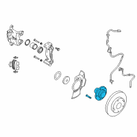 OEM 2009 Kia Sportage Front Wheel Hub Assembly Diagram - 517502E100