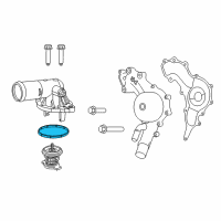 OEM Dodge Durango Seal-THERMOSTAT Diagram - 68212516AA