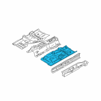 OEM Infiniti G35 Floor-Front, LH Diagram - 74321-AM630