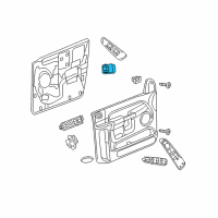 OEM 2008 Dodge Ram 2500 Switch-Window And Door Lock Diagram - 56049804AC