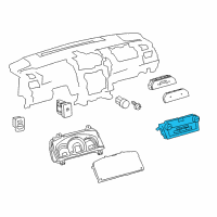 OEM 2012 Toyota Camry Dash Control Unit Diagram - 55900-06370