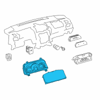 OEM 2013 Toyota Camry Instrument Cluster Diagram - 838000X150