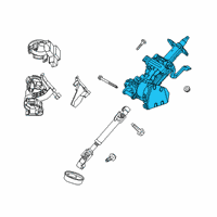 OEM 2022 Ford Bronco Sport COLUMN ASY - STEERING Diagram - LX6Z-3C529-AM