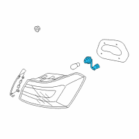 OEM Kia Cadenza Holder & Wiring Assembly Diagram - 924513R600