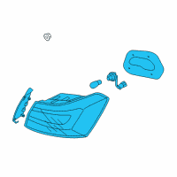 OEM Kia Cadenza Lamp Assembly-Rear Combination Diagram - 924023R620