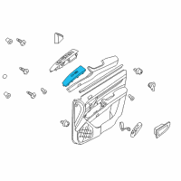 OEM Hyundai Santa Fe Power Window Main Switch Assembly Diagram - 93570-2B120-BS