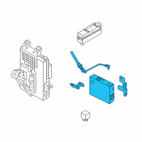 OEM Hyundai Elantra Brake Control Module Unit Assembly Diagram - 95400-3X820