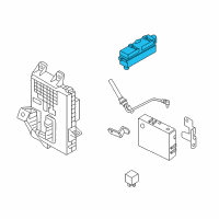 OEM 2013 Hyundai Elantra Ignition Control Module Relay Box Assembly Diagram - 91940-3X070