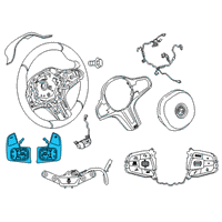 OEM Set, Shift Paddles Diagram - 61-31-9-372-496