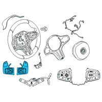 OEM 2022 BMW M440i Set, Shift Paddles Diagram - 61-31-9-372-496
