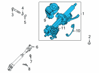 OEM 2021 Kia K5 COLUMN ASSY-STEERING Diagram - 56310L3200