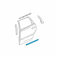 OEM Chevrolet Malibu Body Side Molding Diagram - 19120377