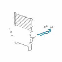 OEM Cadillac STS Engine Oil Cooler Hose Assembly Diagram - 25770408