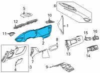 OEM Buick Encore GX Cluster Bezel Diagram - 42728285