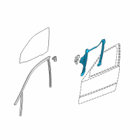 OEM 2000 BMW 323i Front Left Door Window Regulator Diagram - 51-33-7-020-659