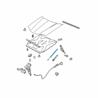 OEM 2003 Pontiac Grand Prix Strut Asm-Hood Diagram - 10441062