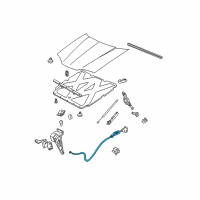 OEM Chevrolet Impala Release Cable Diagram - 10407412