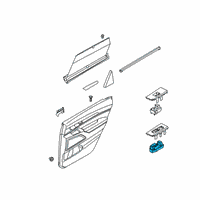 OEM 2020 Kia Telluride Power Window Unit Assembly Diagram - 93581S9250