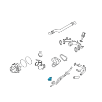 OEM 2016 Nissan Pathfinder Gasket-Water Inlet Diagram - 13050-JA11A