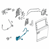 OEM 2016 Honda Odyssey Latch Assembly, Right Front Slide Door Diagram - 72615-TK8-A01