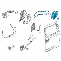 OEM 2016 Honda Odyssey Latch Assembly R Diagram - 72610-TK8-A12