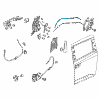OEM 2014 Honda Odyssey Cable Assembly, Rear Slide Door Latch Diagram - 72672-TK8-A01