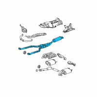 OEM 2011 Lexus IS F Front Exhaust Pipe Assembly Diagram - 17410-38260