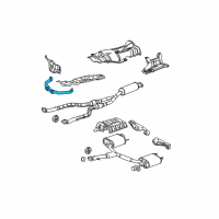 OEM 2009 Lexus IS F Bracket Sub-Assy, Exhaust Pipe NO.1 Support Diagram - 17506-38140